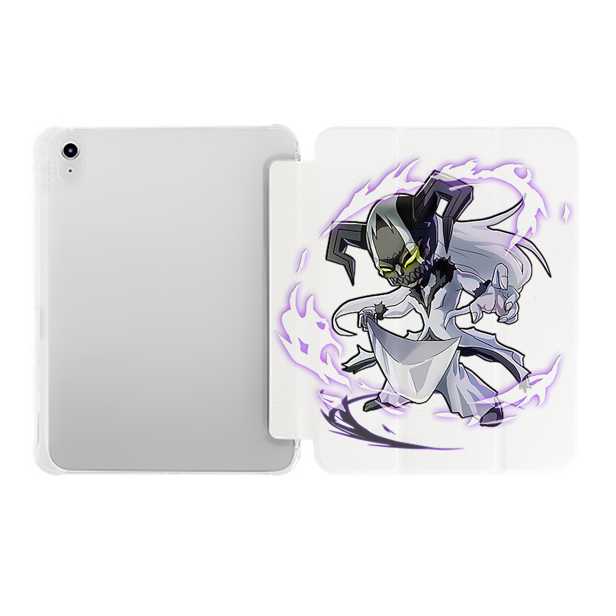 （画像用） ブリーチ 黒崎一護（くろさき いちご）BLEACH Kurosaki Ichigo IPad ケース ペン収納付き 三つ折りスタンド PUレザー×シリコン 対応機種9.5/10.5/10.9インチ